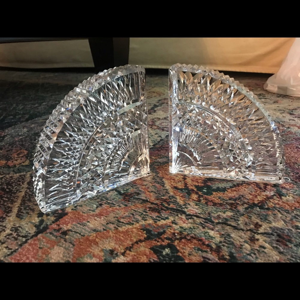 Gorgeous Waterford Crystal bookends